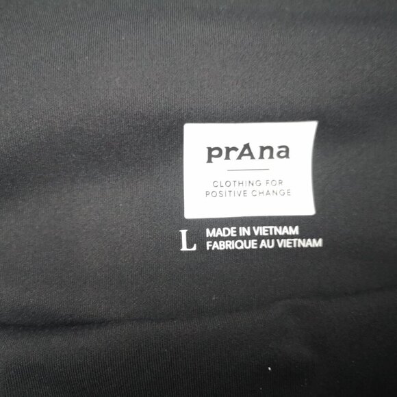 Prana Ladies Size Large Plain Black Ankle Length Exercise Leggings - Picture 3 of 6